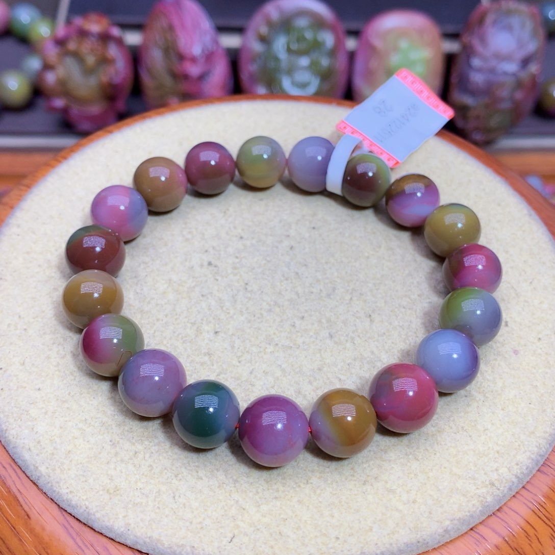 玛瑙手链未镶嵌盐源