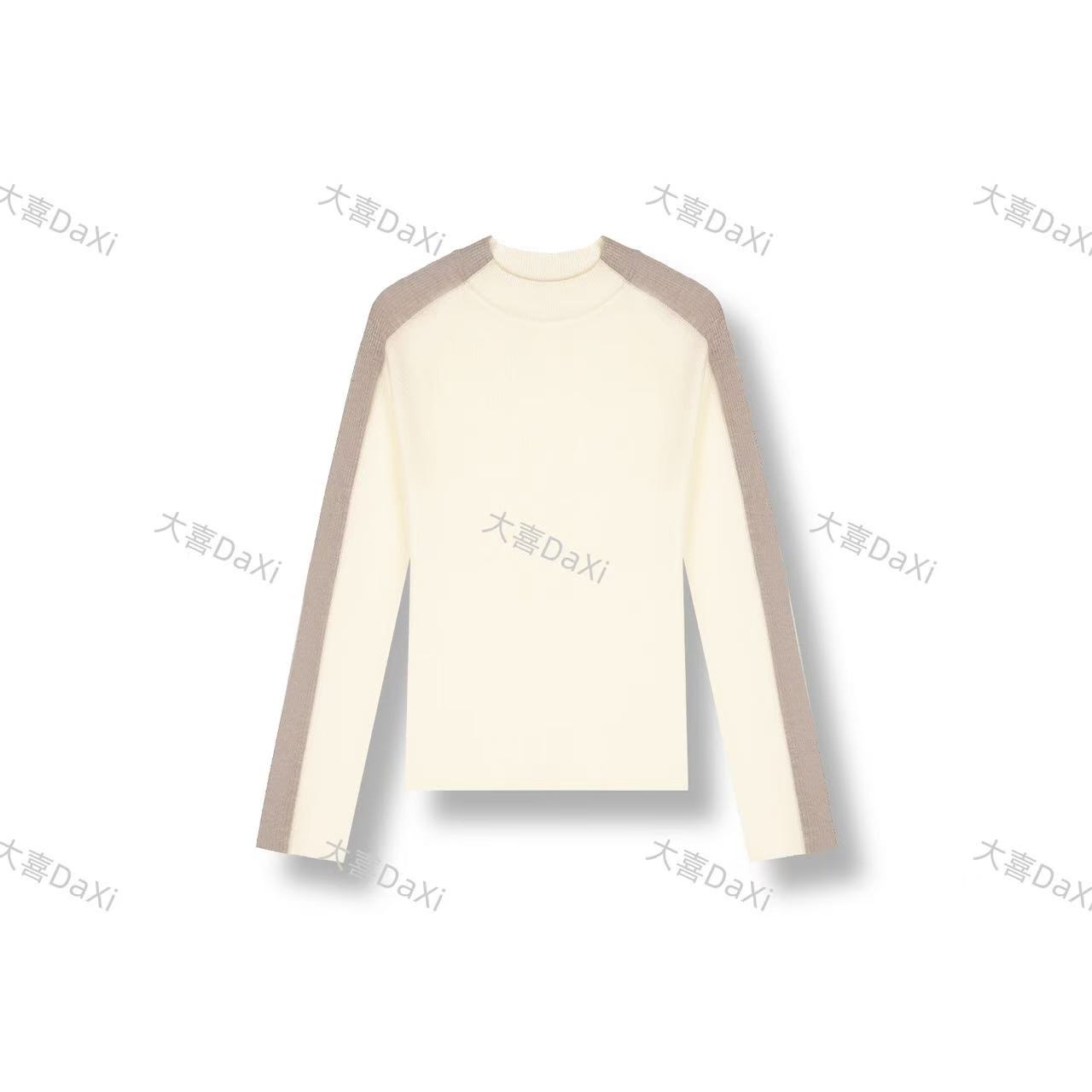 大喜新款秋季圆领百搭通勤羊绒针织衫【25AW7017】