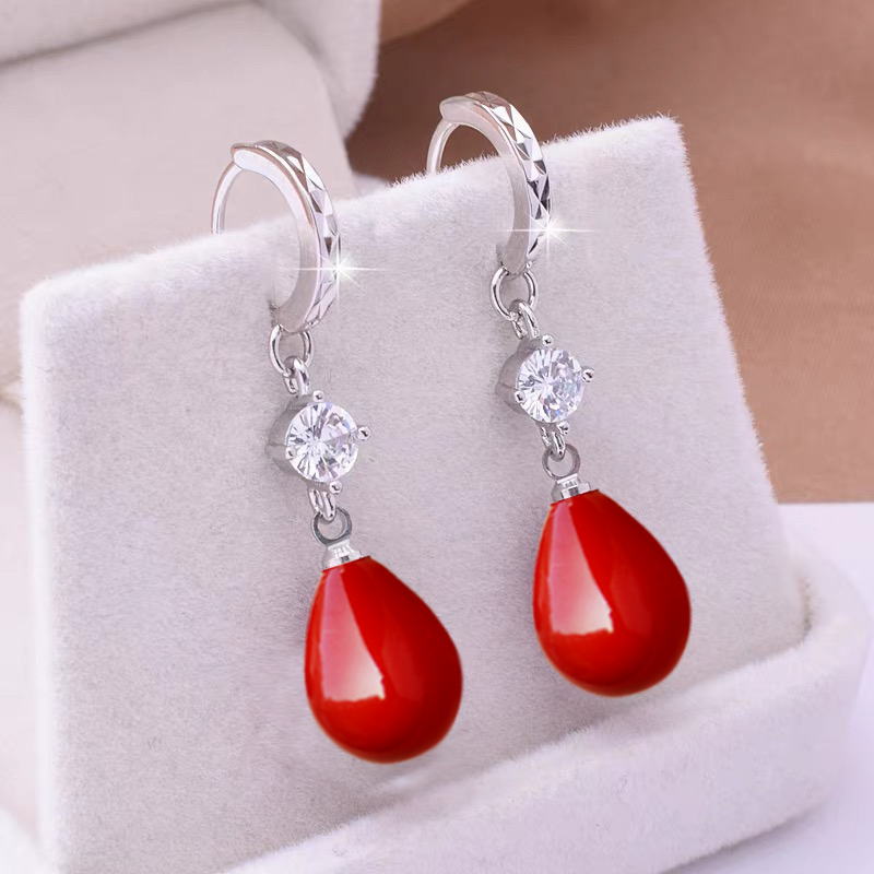 925银耳饰 s925纯银喜庆耳环2026年爆款显白高级感耳坠新年耳饰