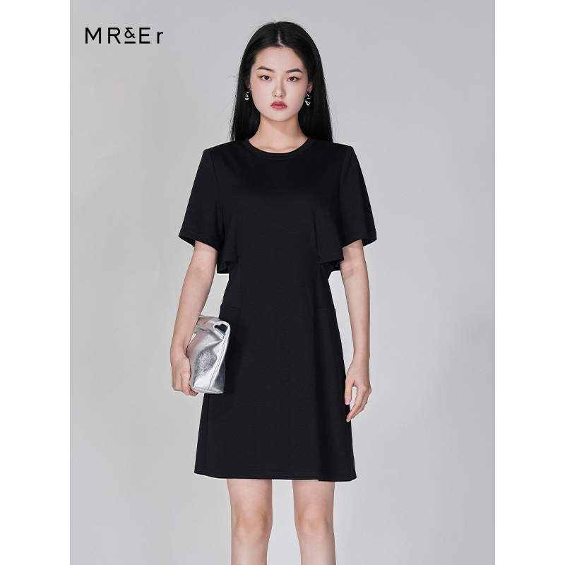 夏季新款T恤连衣裙时尚休闲辣妹风短袖裙子R4B97312