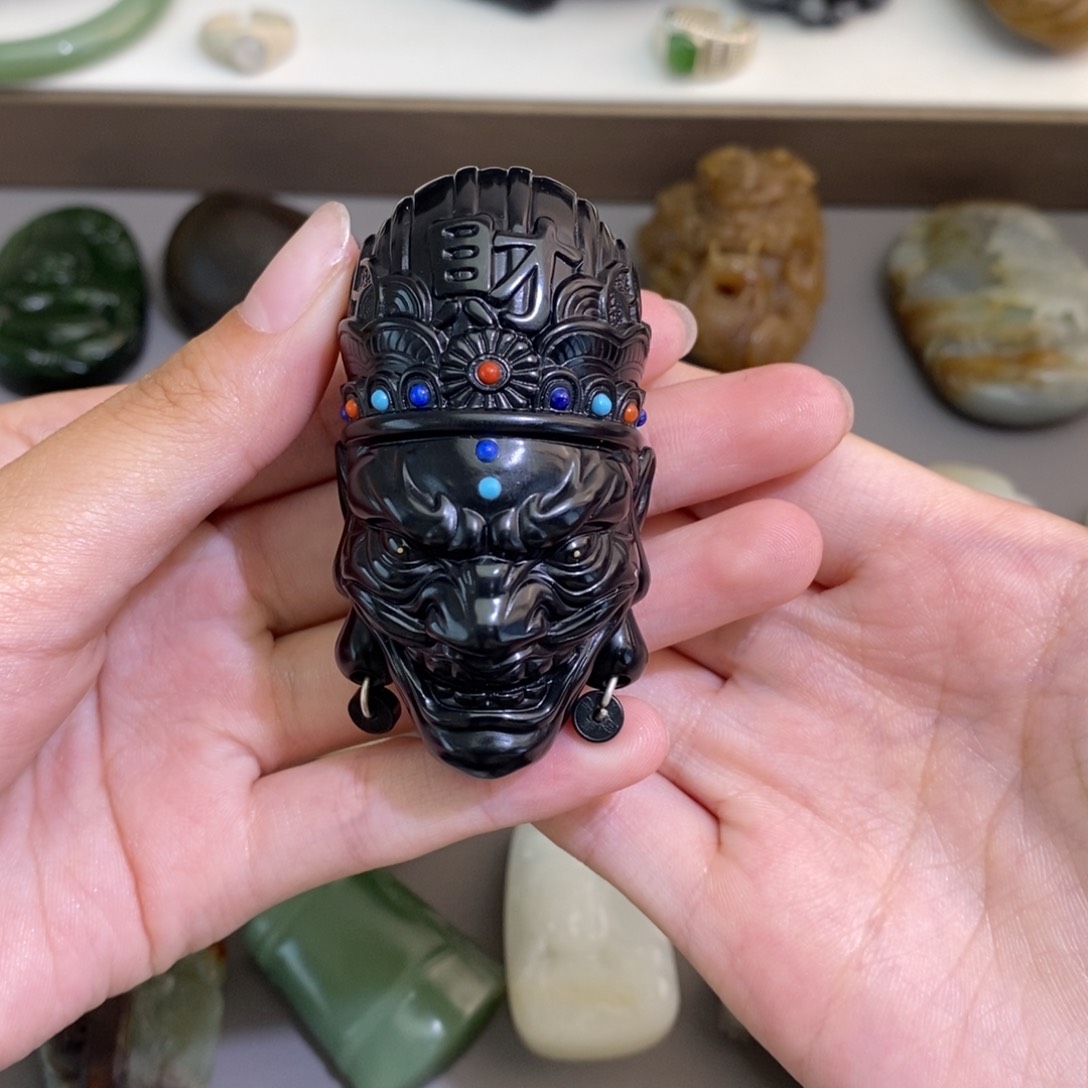 和田玉未镶嵌颈饰大***田