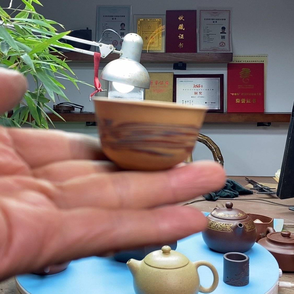 【闪购商品】茶壶段泥主人杯:30CC半手