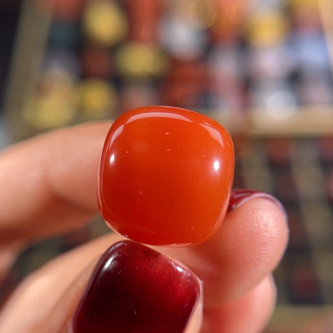 南红玛瑙滴水洞老形15.5未镶嵌