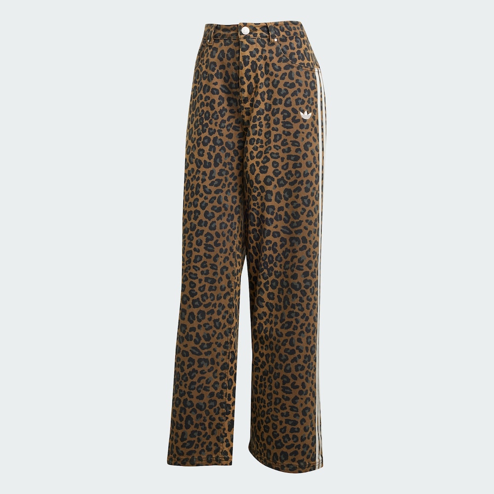 【玖伍AD】DENIM LOOSE JOGGERS经典印花牛仔宽松运动裤KA2680