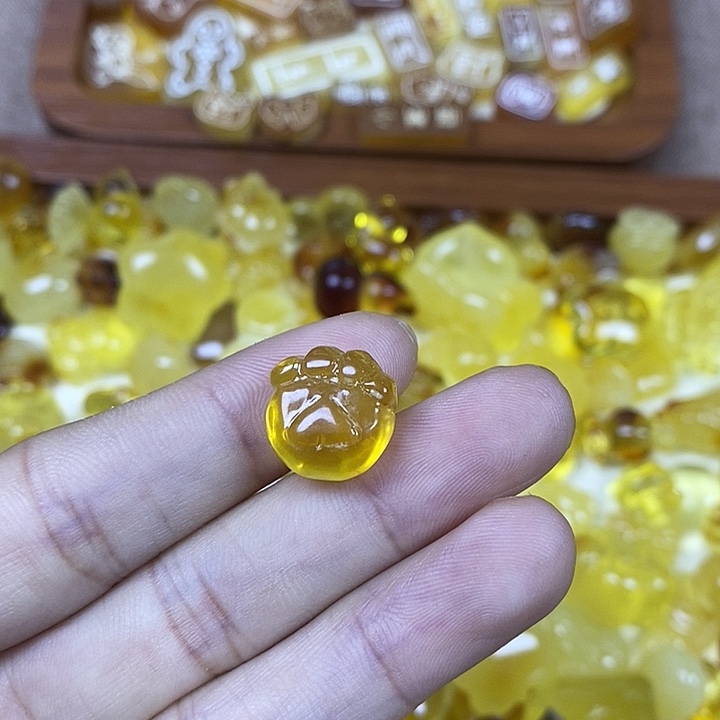 吊坠橄榄核小猫爪8