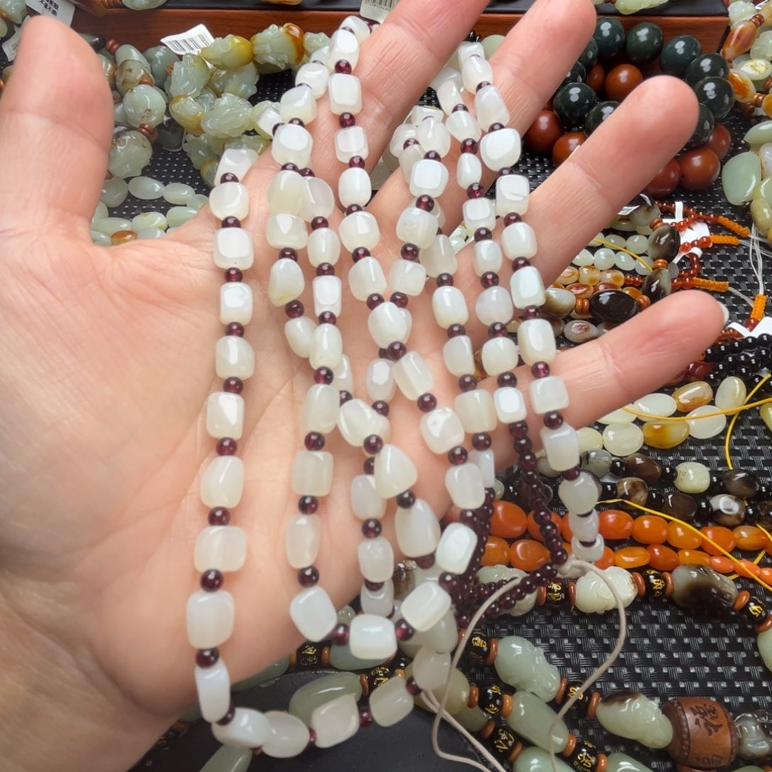 和田玉手链未镶嵌天***膀