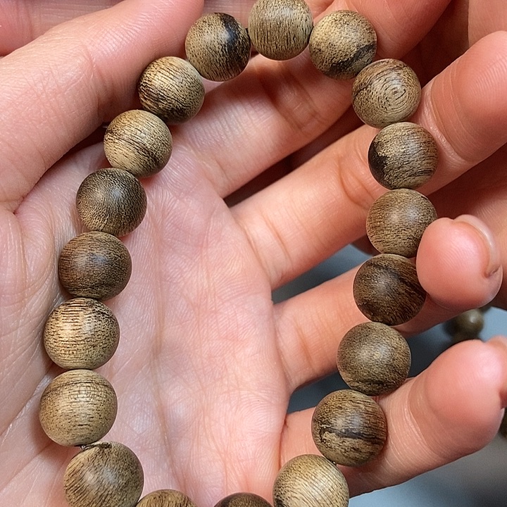 沉香手串杨*天天然野安汶1.1，10克，86