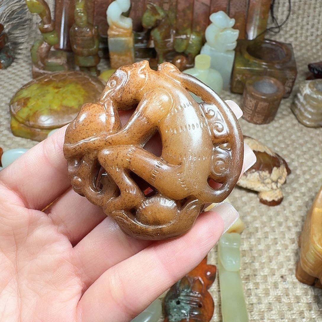 白玉菩提吊坠挂件