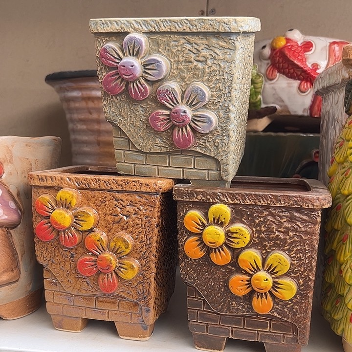 粗陶材质多肉花盆