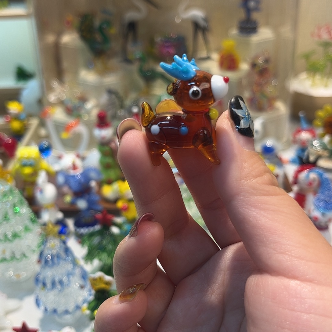 琉璃手工艺品麋鹿