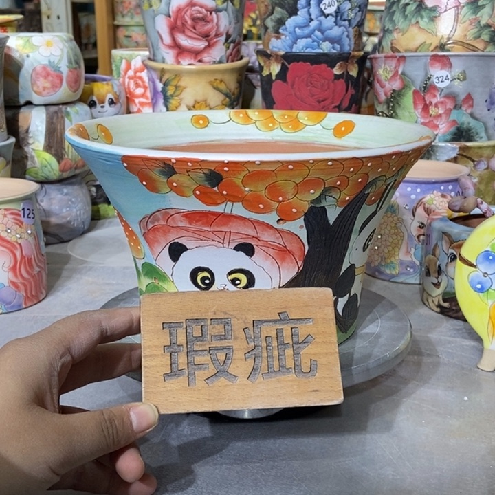 红陶景德镇艺术手绘作品