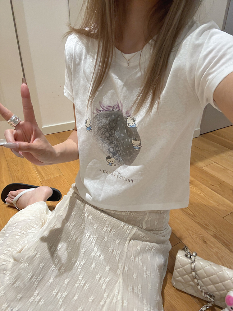 【雪花棉】KT 草莓T恤3015