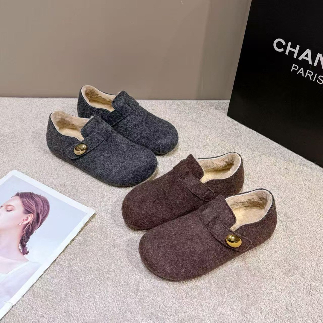 夏季休闲风套筒乐福鞋复古粗跟时尚圆头单鞋学生秋季