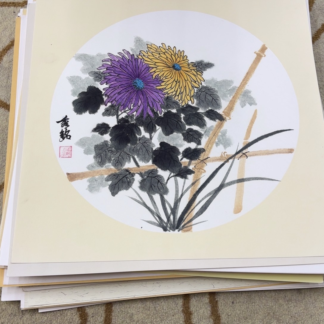 国画国画老师作品刘