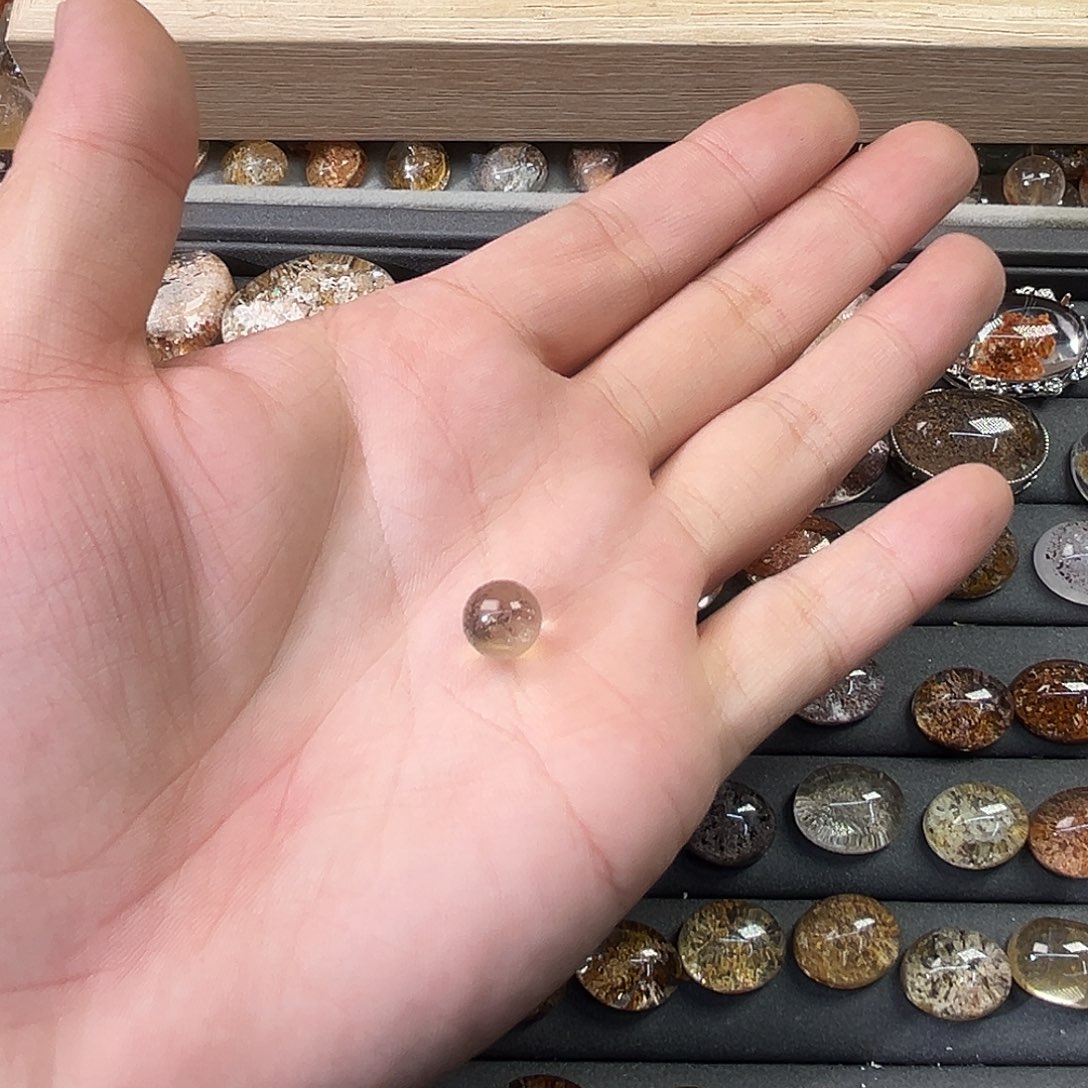 住***了戒指烟晶银S925镶嵌