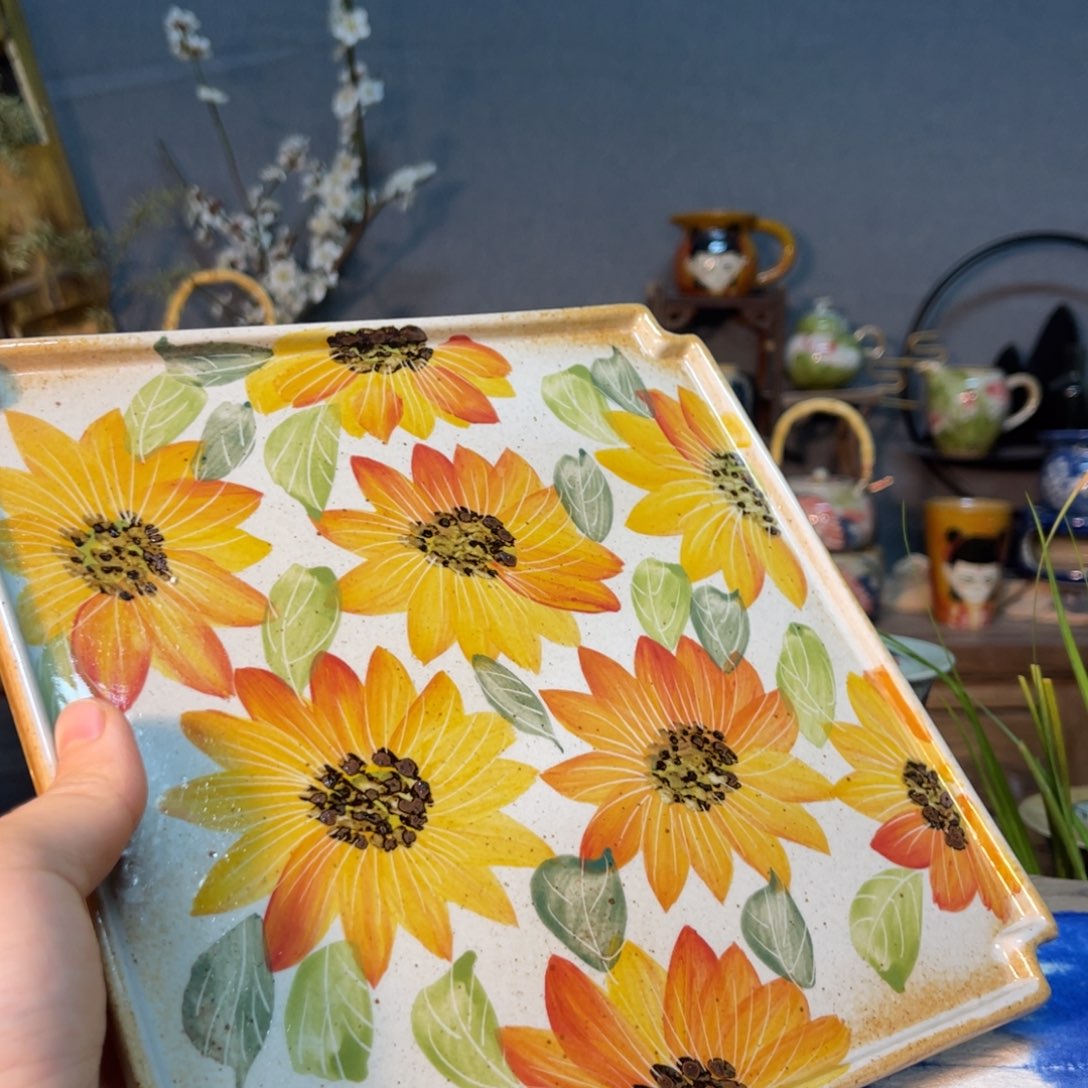 杯素浅陶瓷手工手绘