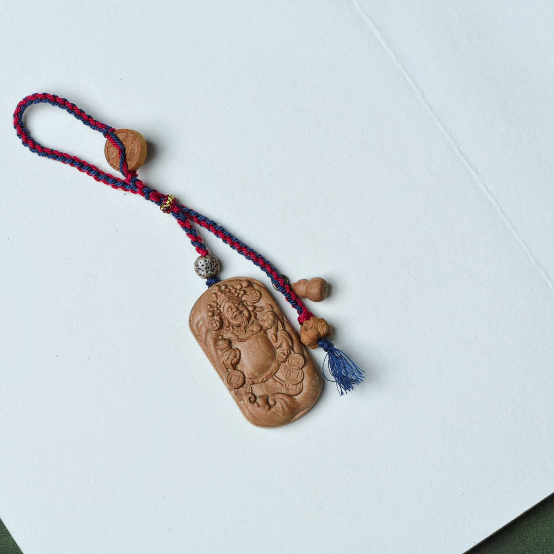 H106 老山檀香 财神爷挂牌