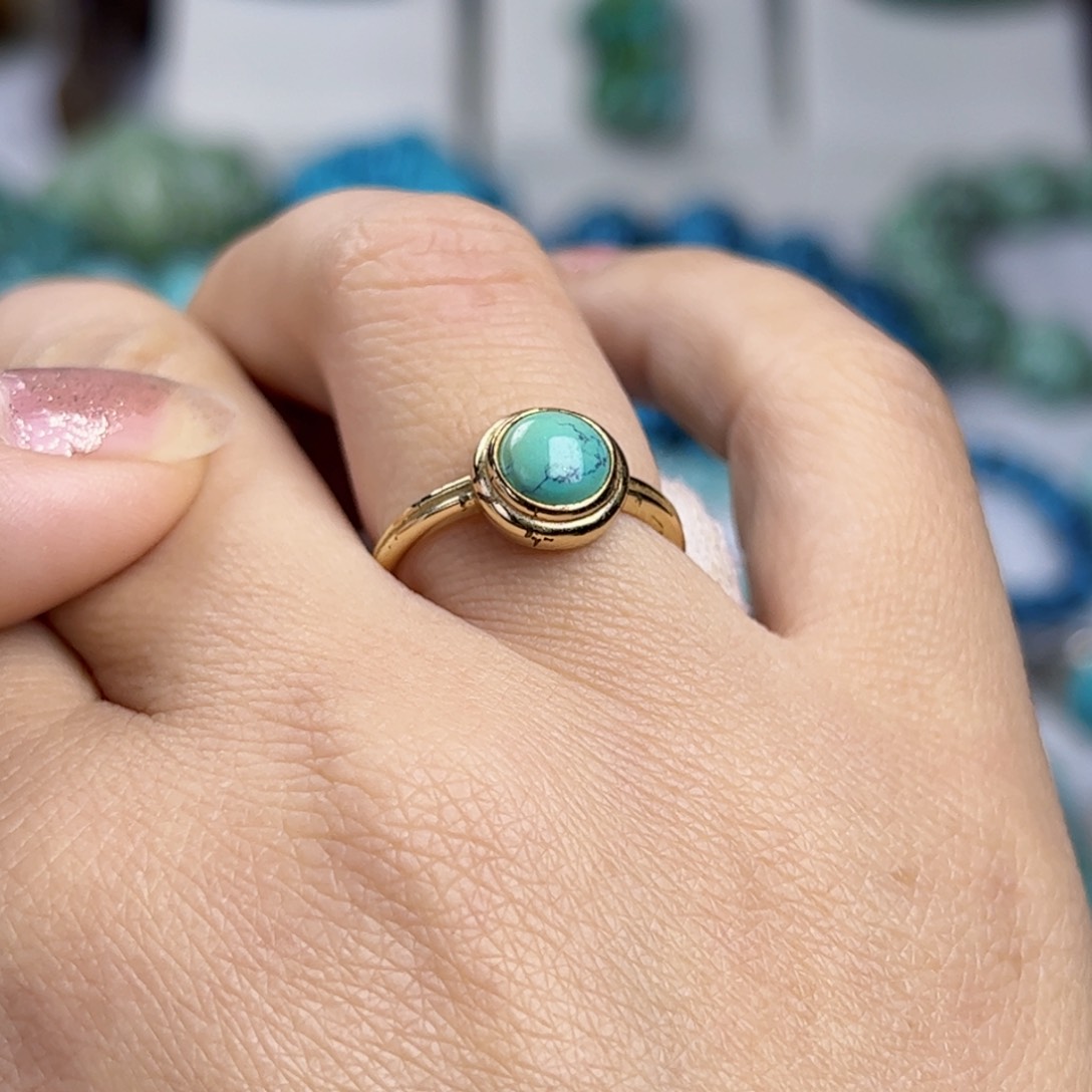 银S925镶嵌绿松石珠宝奇石