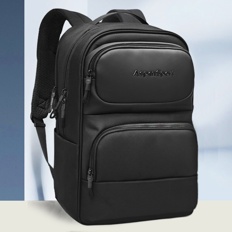 艾奔商务男士双肩包男女士登山电脑包通勤风潮流书包双肩背防泼水