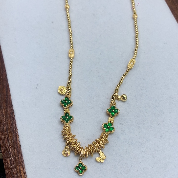 翡翠颈饰银S925镶嵌项链