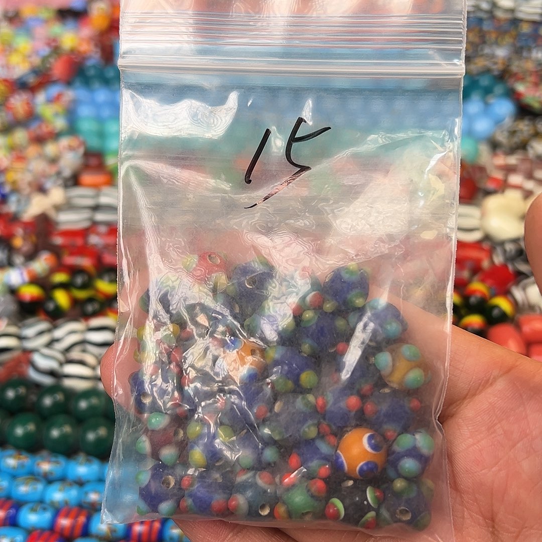 琉璃非金属蓝色蜻蜓眼 2