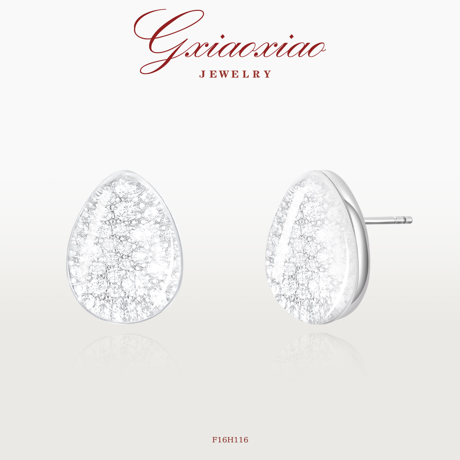 G XIAOXIAO 镀K金 【水滴系列】轻奢气质高级感简约耳环 F16H116