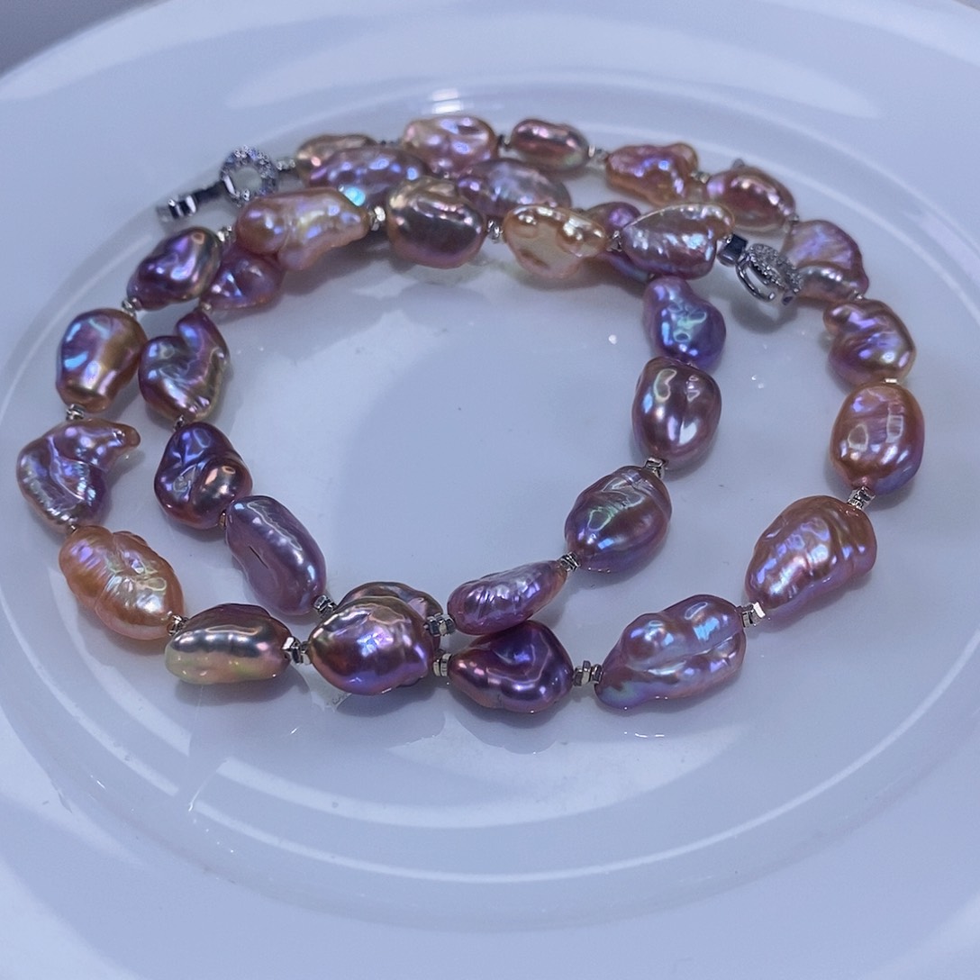 淡水珍珠颈饰未镶嵌星***~