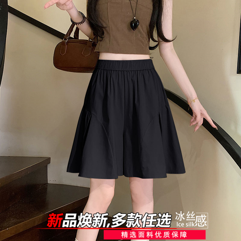 运动速干裤裙女2025新款夏季小个子休闲高腰显瘦宽松阔腿五分短裤