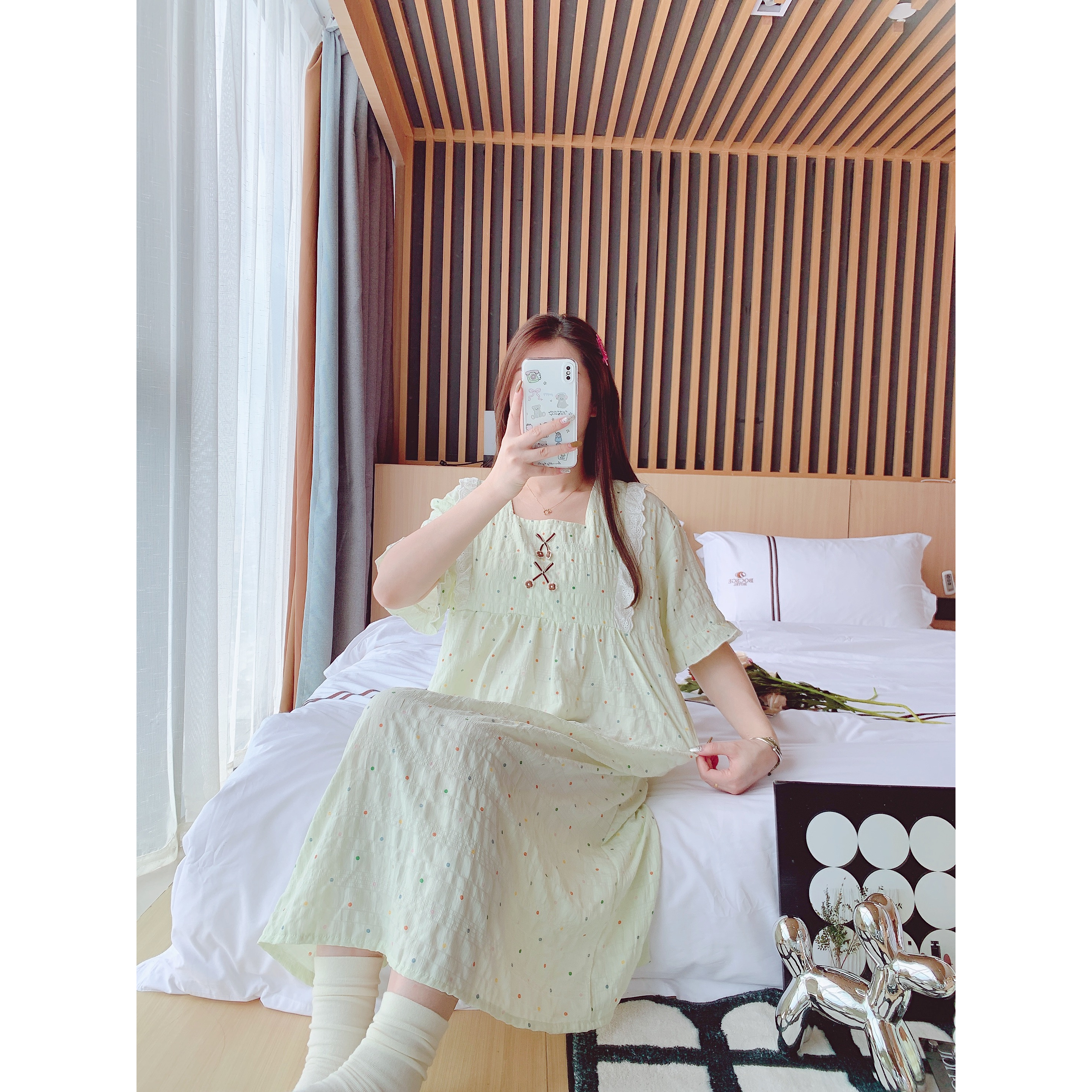 【纯棉带胸垫】待产裙超薄夏款云朵棉长款月子服孕妇哺乳宽松产后