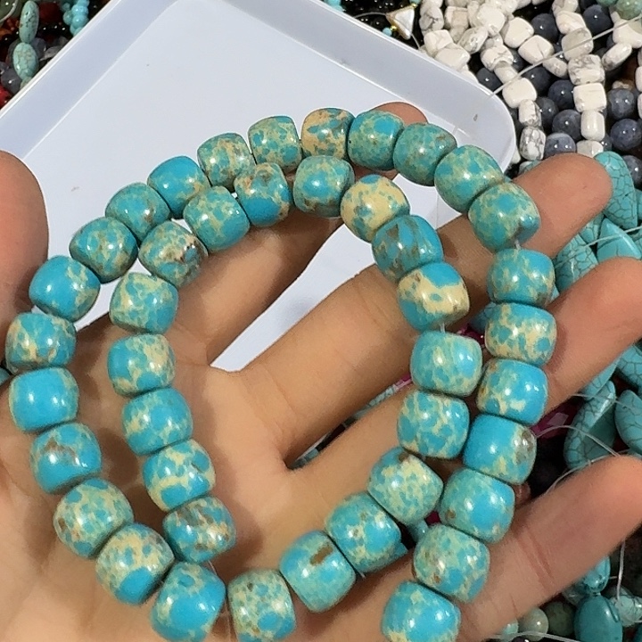 玛瑙/玉髓合金珠宝半成品一条10mm墩子老型