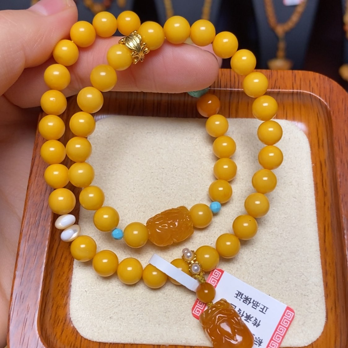 【闪购商品】未镶嵌蜜蜡手链手串