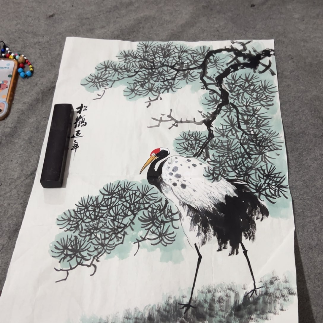 国画国画作品画心一张