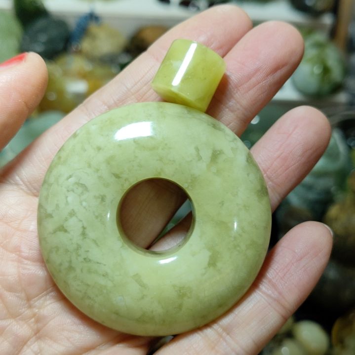 岫玉平安扣未镶嵌