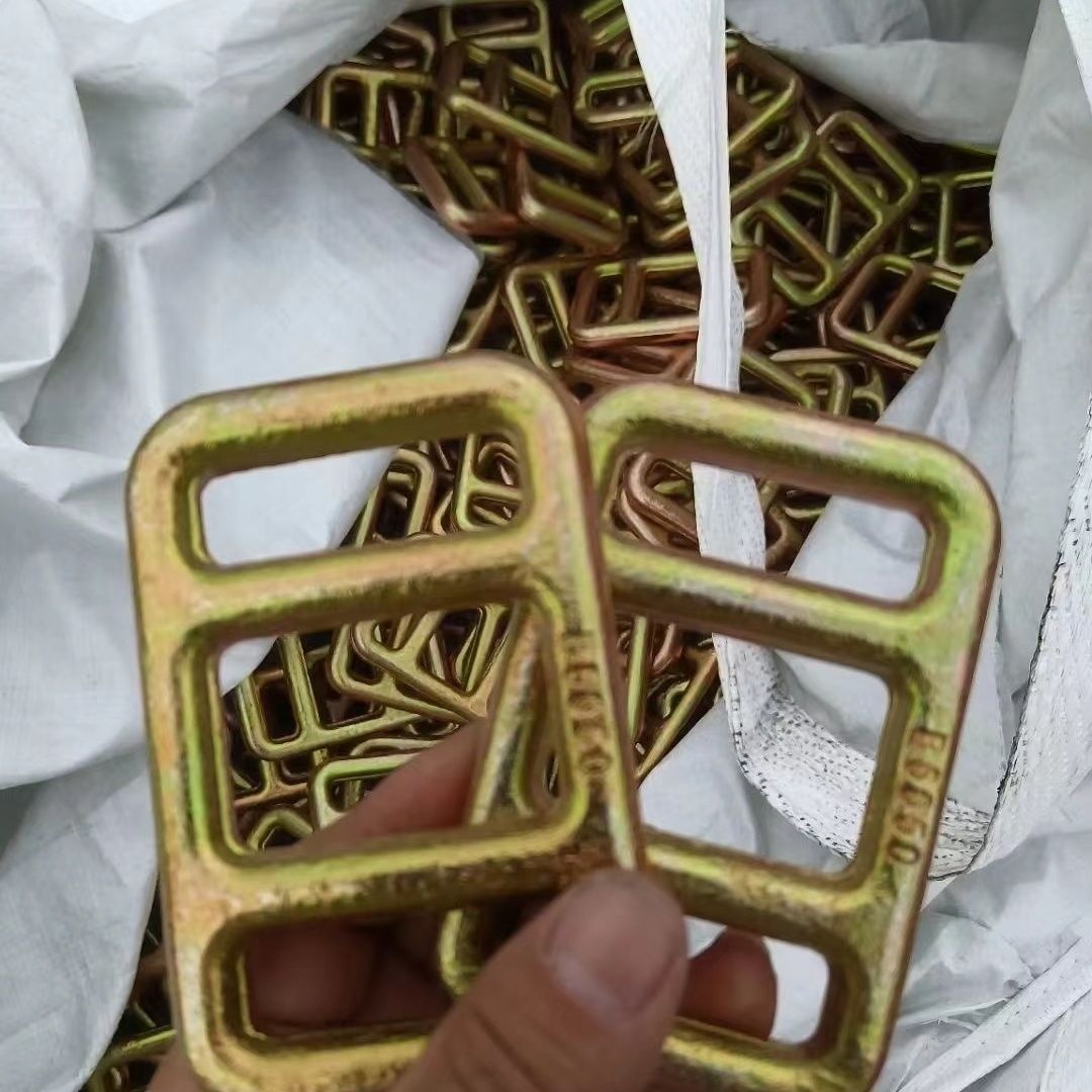 五金属50目字扣40打包扣锻造焊接金属扣环厂家金属目字扣重型工地