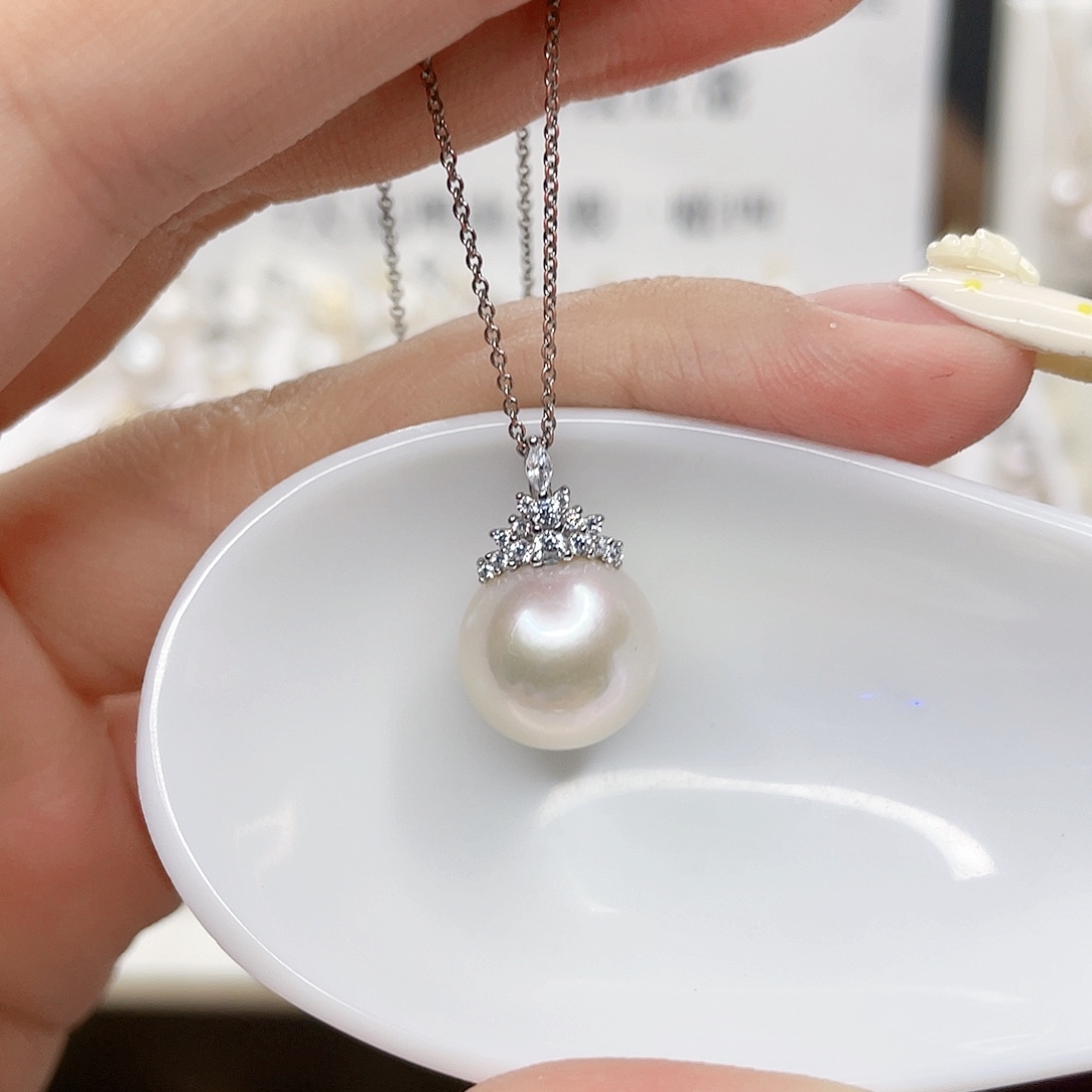 吊坠(赠链)银S925镶嵌淡水珍珠
