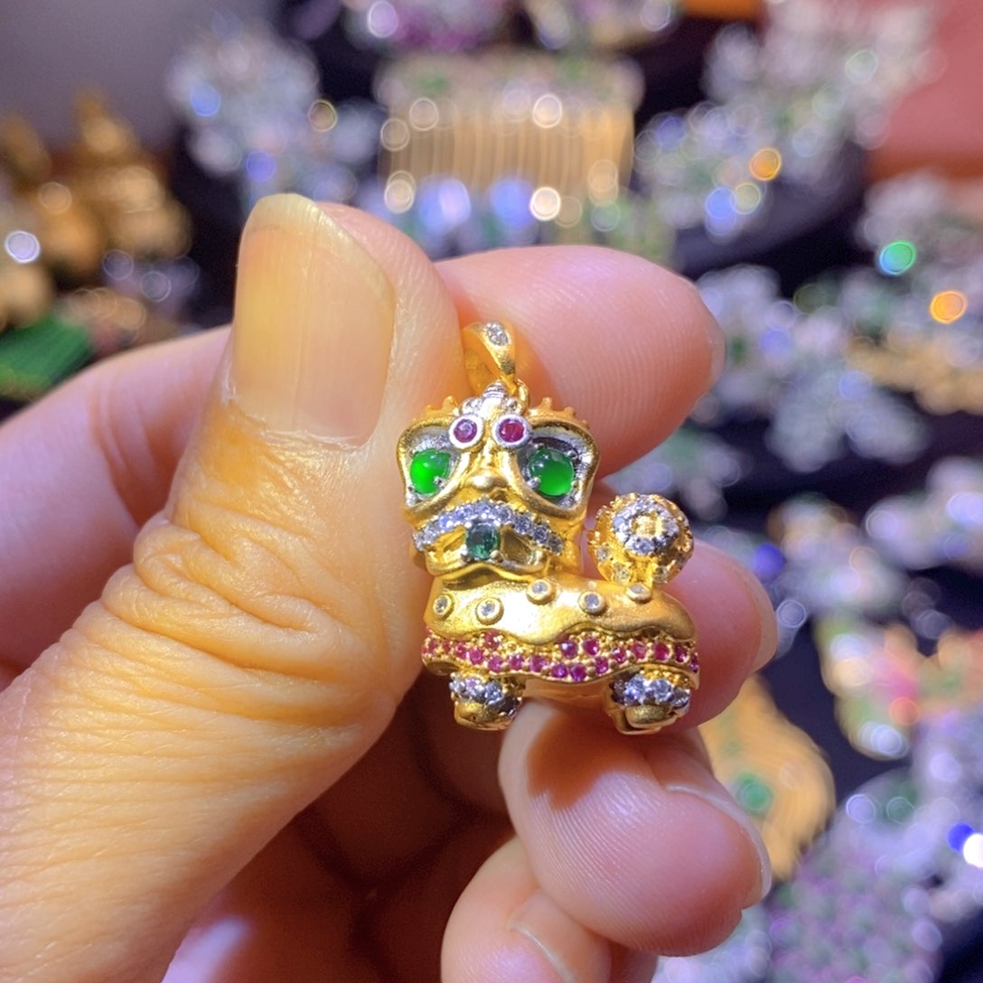 翡翠银S925镶嵌项圈天然