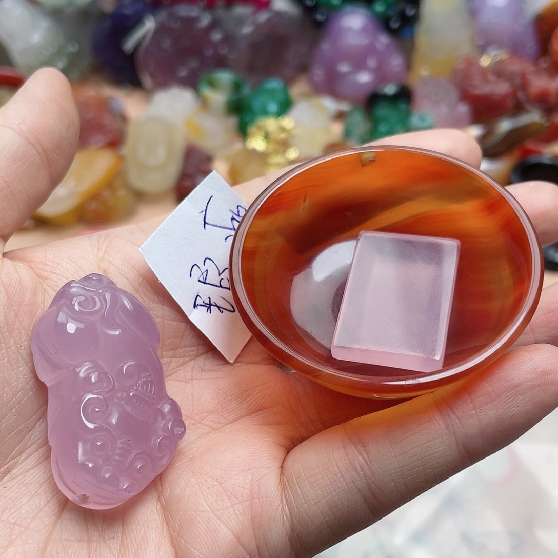 玛瑙/玉髓颈饰合金风*