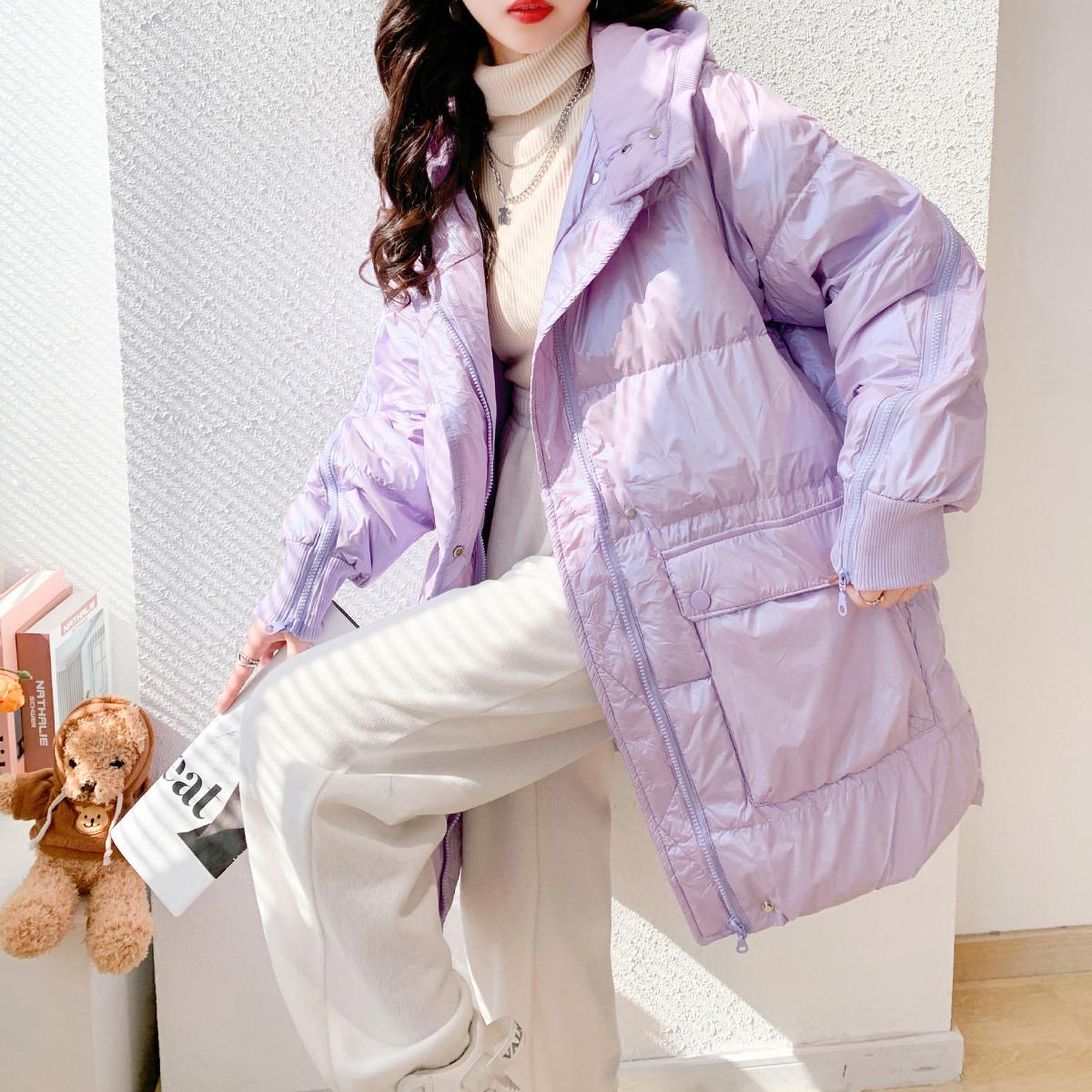 A651马卡龙配色羽绒服宽松羽绒服A91658PU109