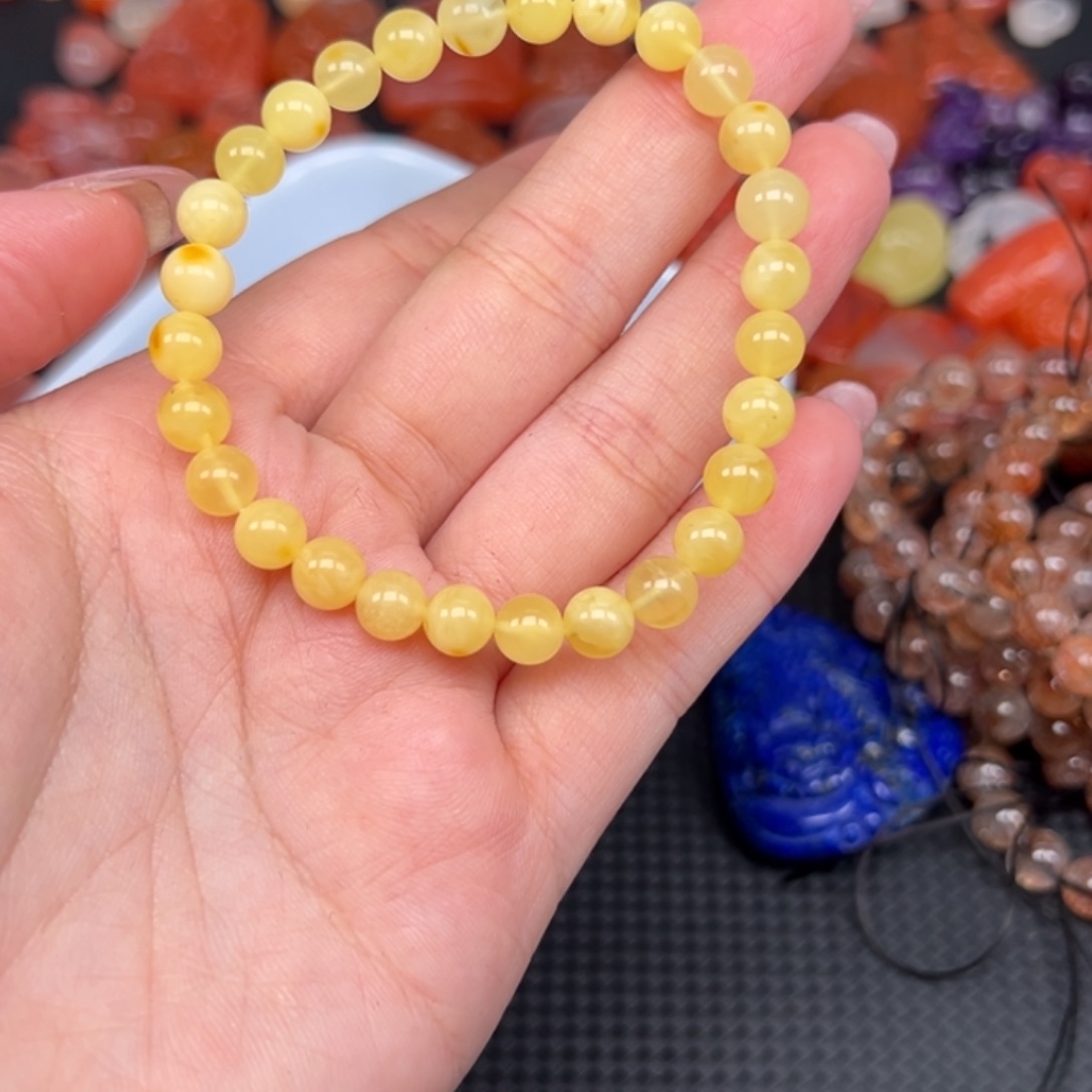 n***u琥珀未镶嵌手链多样性