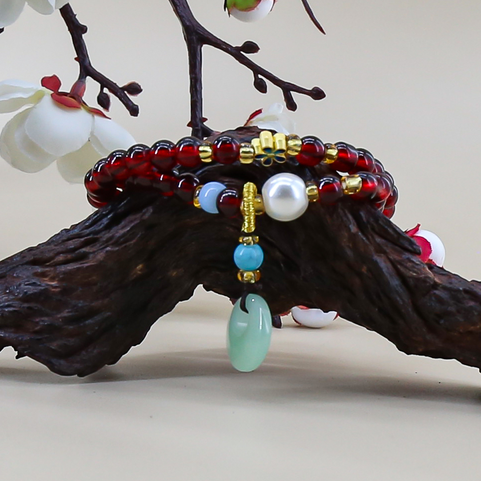 AD381-石榴石精品手串（运费险）381