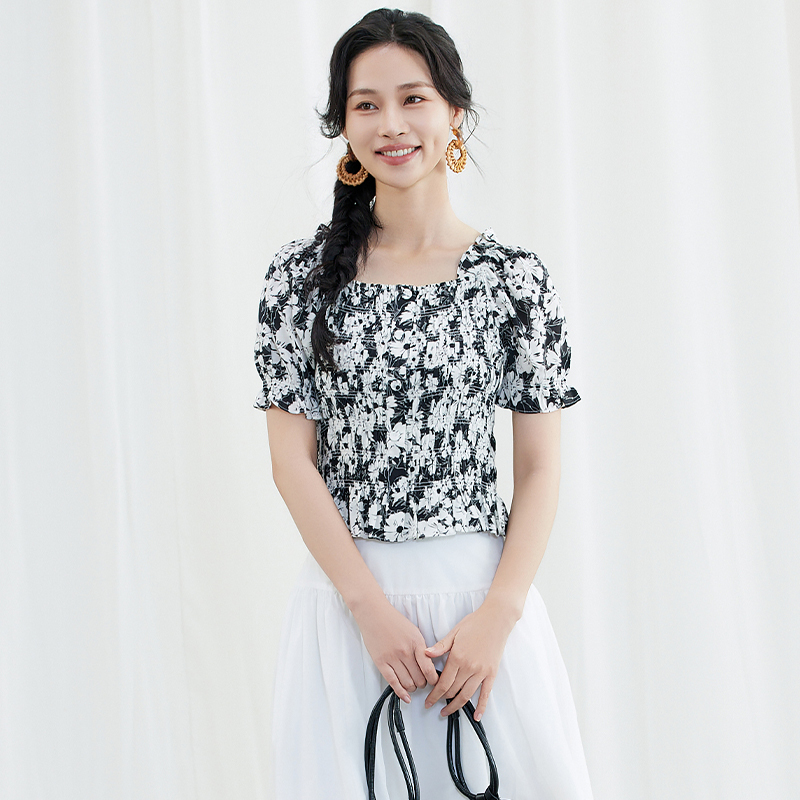 【小铃铛专属】佳人苑雪纺衫女夏季新款J422062