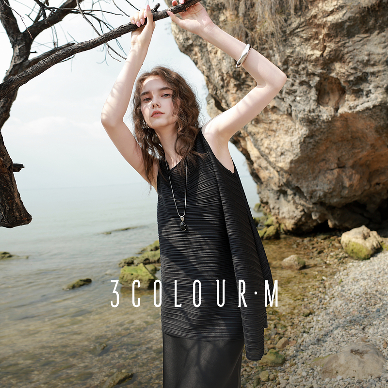 Y0071【云云专属】三彩2025夏季新款压褶小衫肌理感雪纺衫宽松dbx