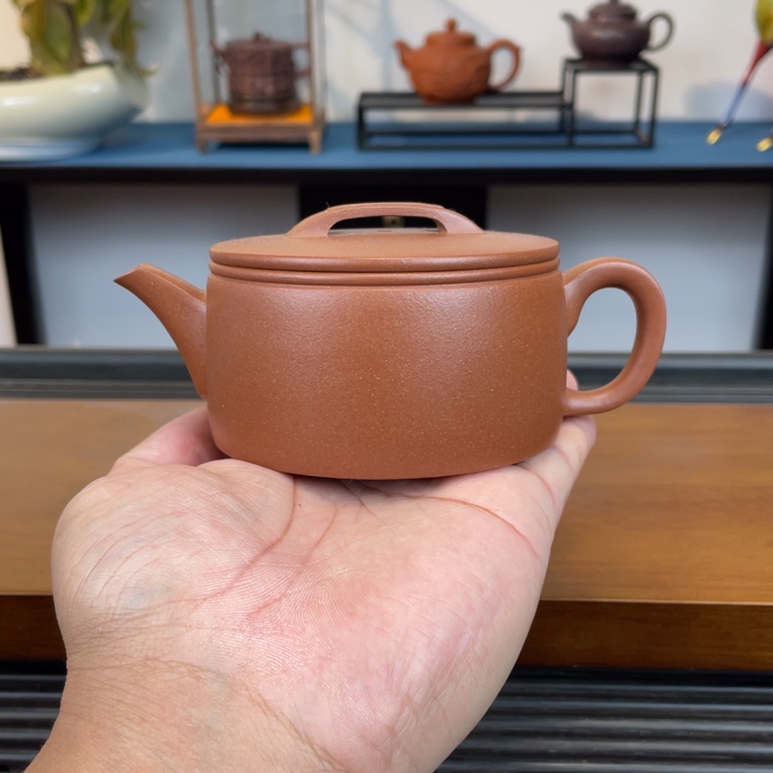 紫砂茶壶台西紫泥汉瓦230cc