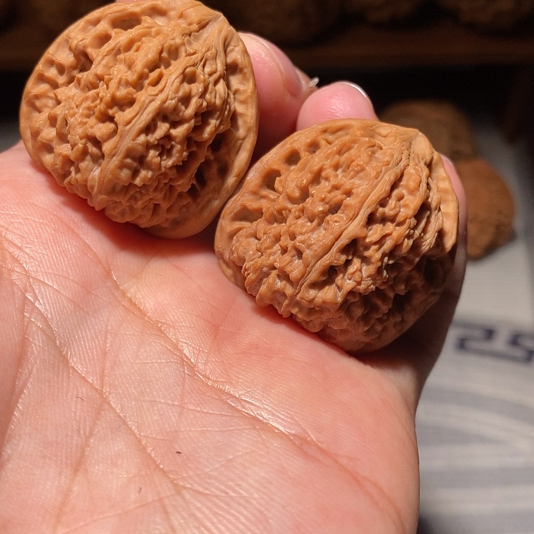 文玩核桃把件070南将石34左右尺全品头货对