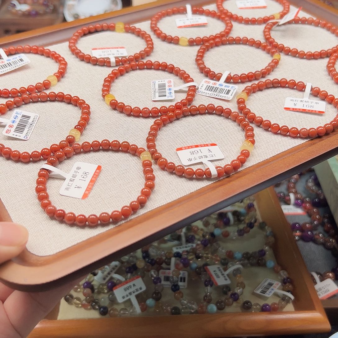 南红玛瑙未镶嵌手链001