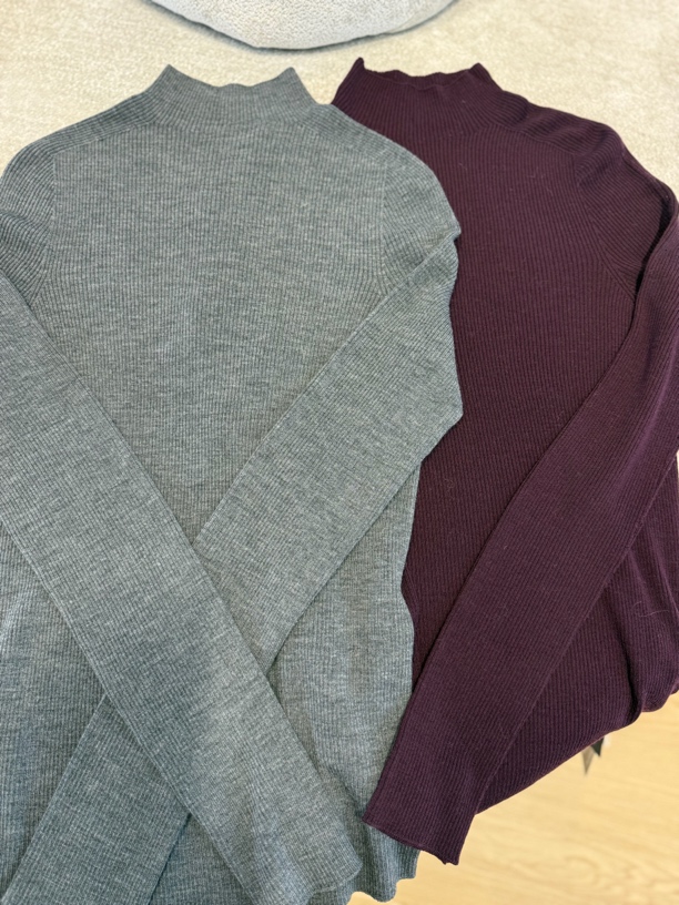 美丽诺羊毛企领套头衫