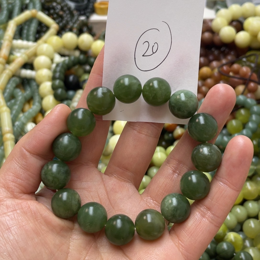 蛇纹石玉手链未镶嵌