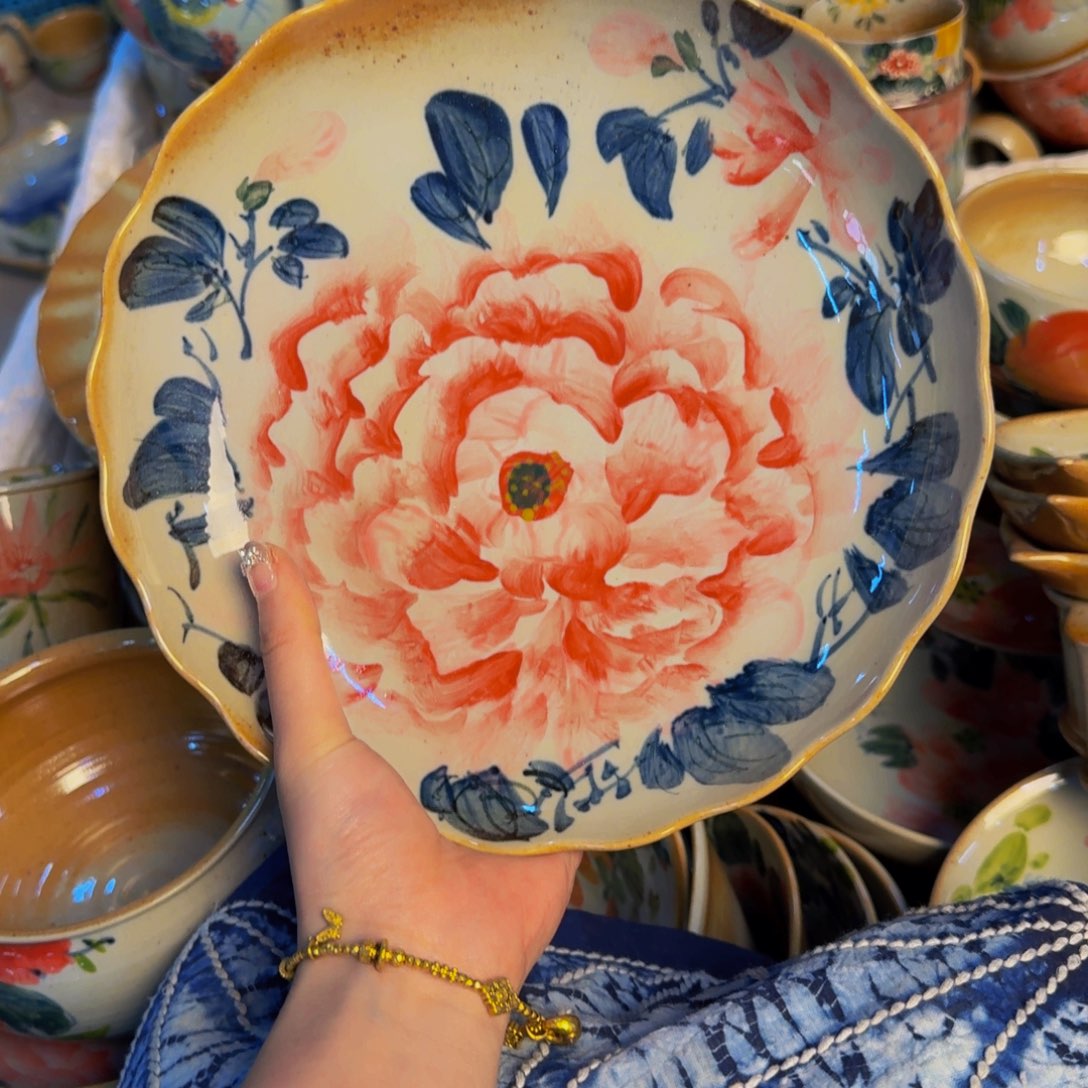 瓷片景德镇陶瓷手工手绘