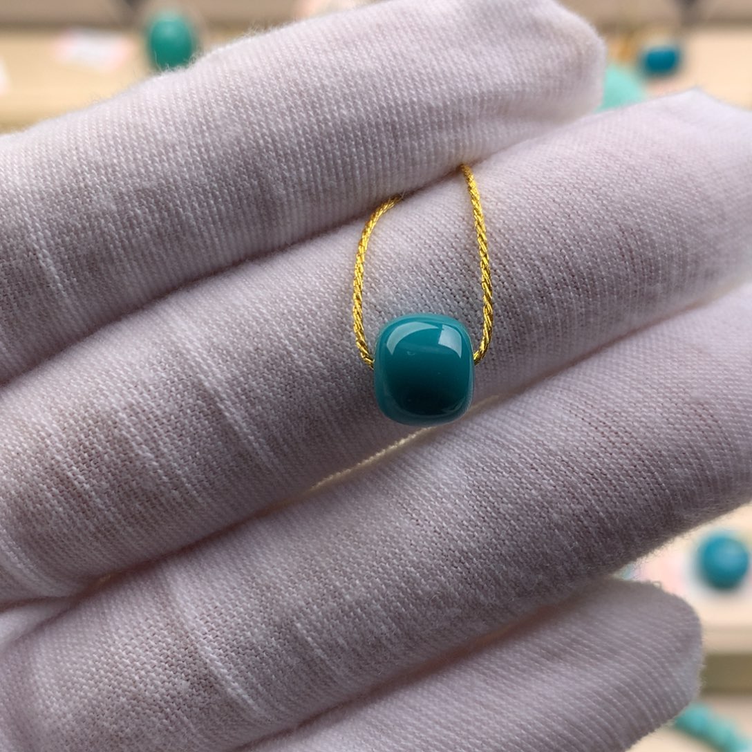 未镶嵌绿松石珠宝奇石8.3*7.3