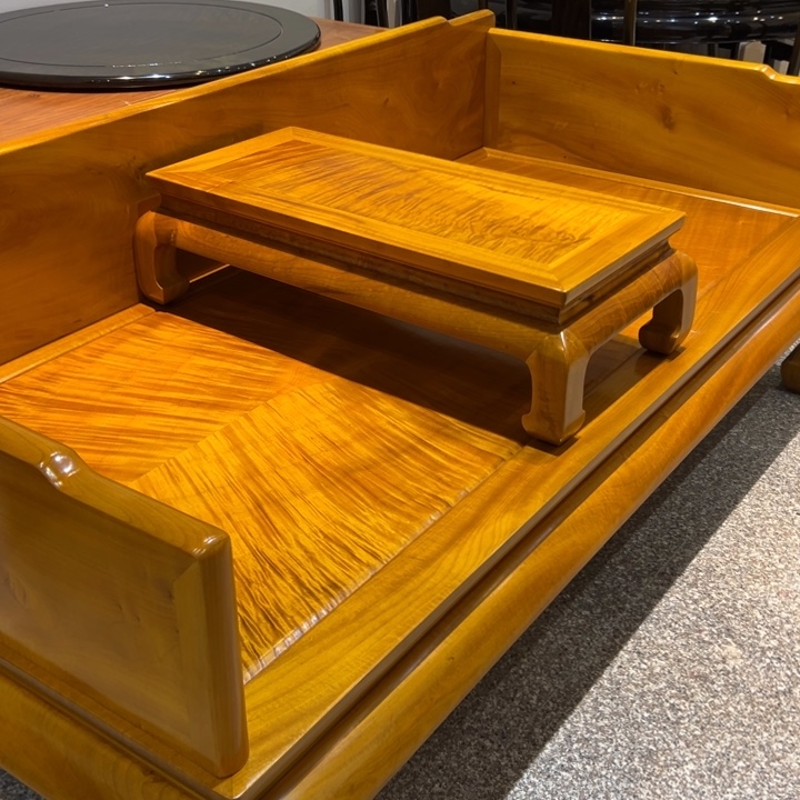 竹天****厂金丝楠木罗汉床2件套